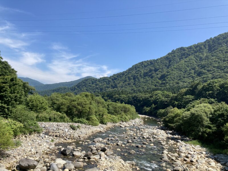 貝掛温泉への橋